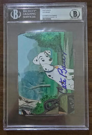 Signed photograph of an animated Dalmatian, autographed by Cate Bauer. Beckett authenticated the autograph