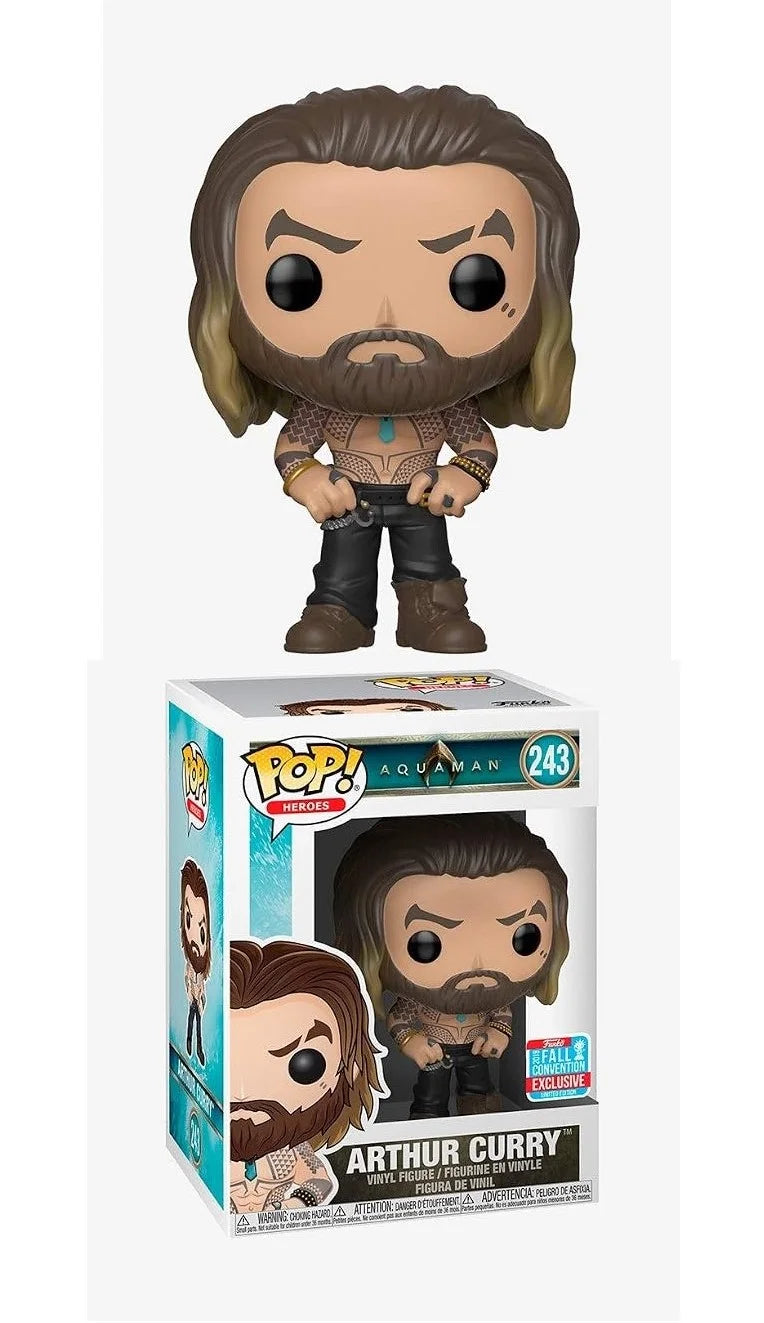 Funko Pop! Heroes : Aquaman - Arthur Curry  #243 2019 Fall Convention Shared Exclusive
