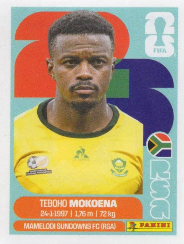 Panini FIFA World Cup 2026 Sticker RSA 11 Teboho Mokoena US Edition