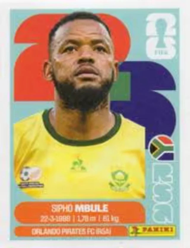 Panini FIFA World Cup 2026 Sticker RSA 16 Sipho Mbule US Edition