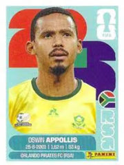 Panini FIFA World Cup 2026 Sticker RSA 20 Oswin Appollis US Edition