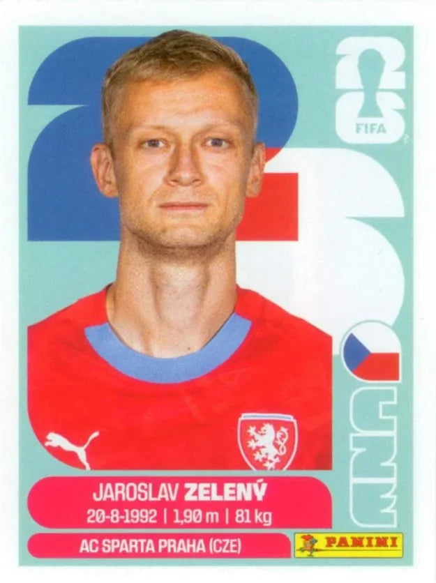 Panini FIFA World Cup 2026 Sticker CZE 6 Jaroslav Zelený US Edition