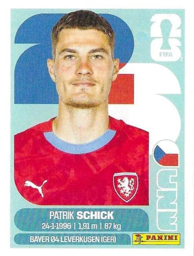 Panini FIFA World Cup 2026 Sticker CZE 20 Patrik Schick US Edition