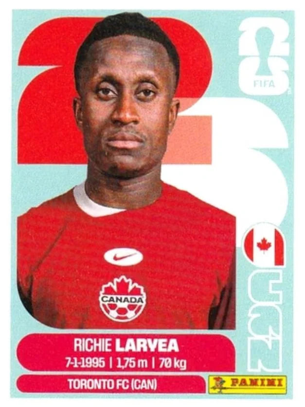 Panini FIFA World Cup 2026 Sticker CAN 6 Richie Laryea US Edition