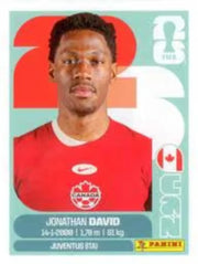 Panini FIFA World Cup 2026 Sticker CAN 20 Jonathan David US Edition