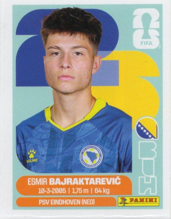 Panini FIFA World Cup 2026 Sticker BIH 15 Esmir Bajraktarević US Edition