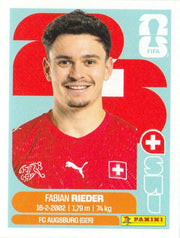 Panini FIFA World Cup 2026 Sticker SUI 12 Fabian Rieder US Edition