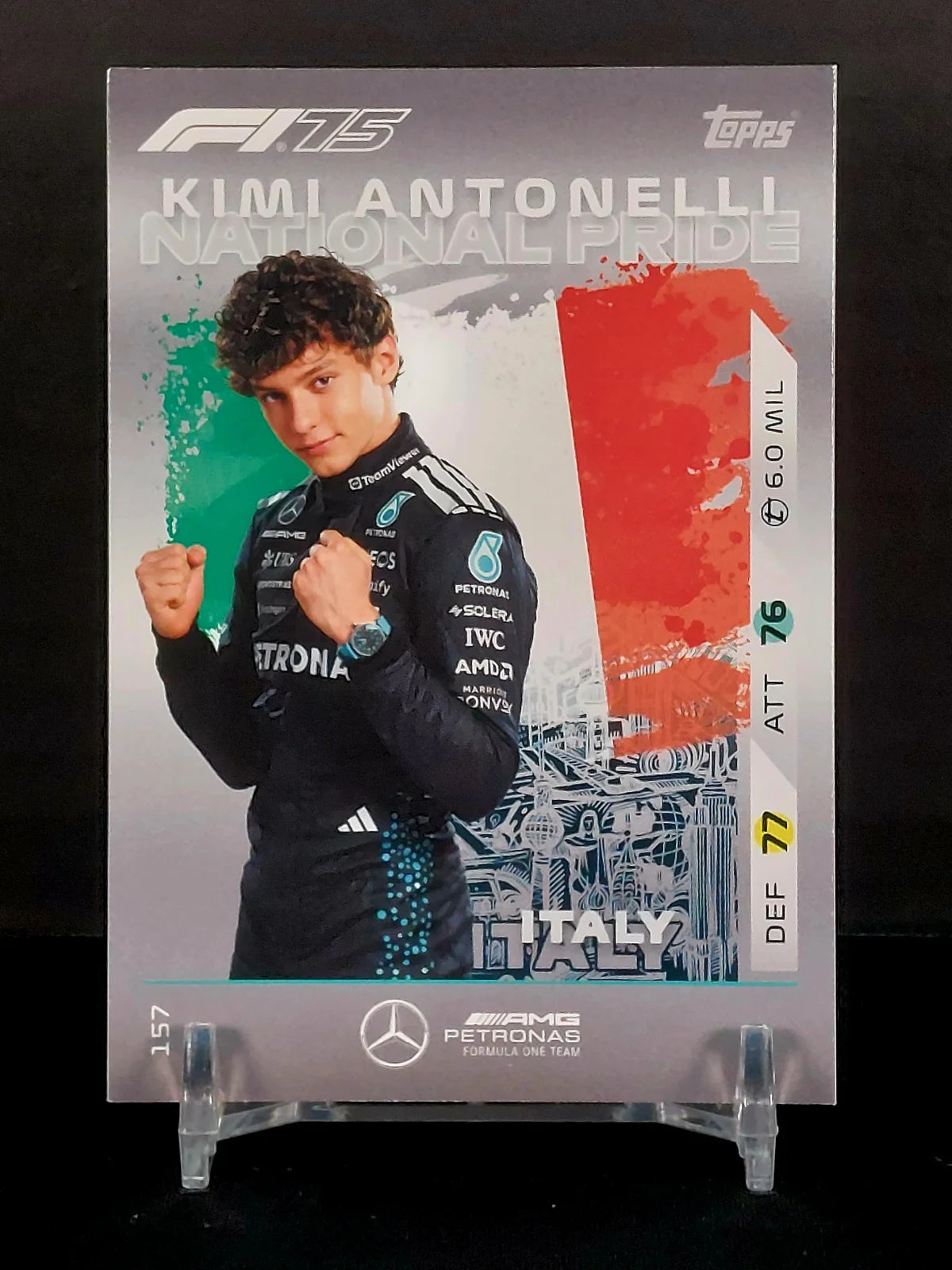 KIMI ANTONELLI (Rookie) #157 - 2025 Topps Turbo Attax F1, National Pride