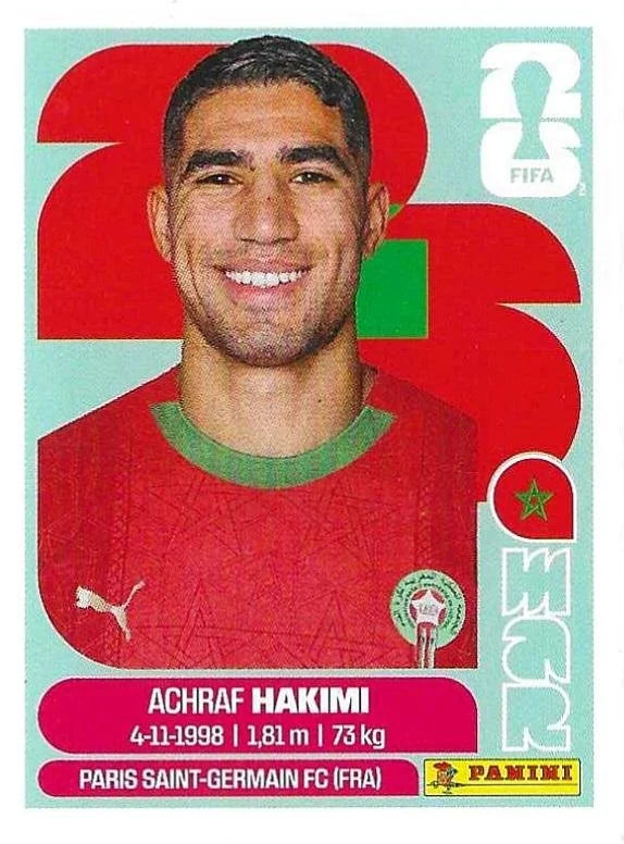 Panini FIFA World Cup 2026 Sticker MAR 4 Achraf Hakimi US Edition