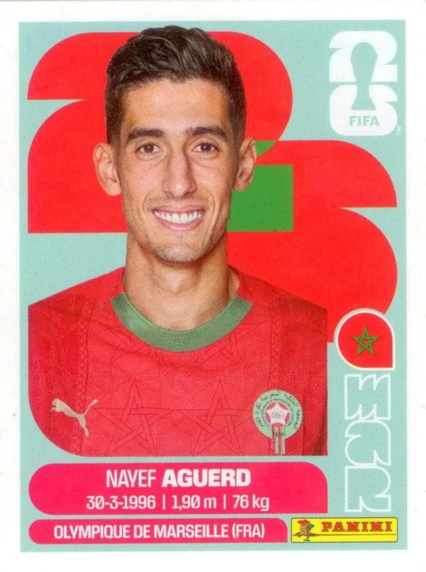 Panini FIFA World Cup 2026 Sticker MAR 6 Nayef Aguerd US Edition