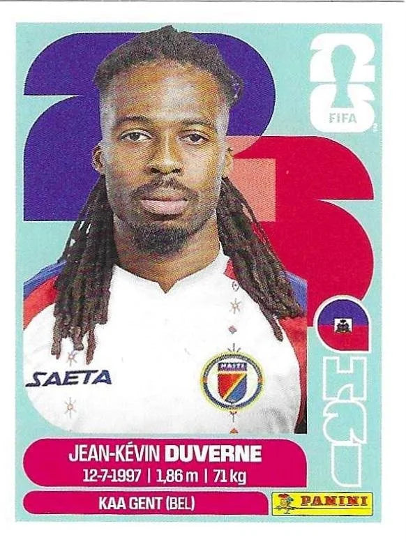 Panini FIFA World Cup 2026 Sticker HAI 5 Jean-Kévin Duverne US Edition