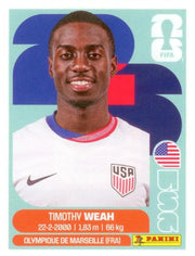 Panini FIFA World Cup 2026 Sticker USA 12 Timothy Weah US Edition