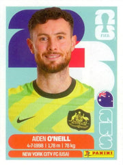 Panini FIFA World Cup 2026 Sticker AUS 14 Aiden O'Neill US Edition