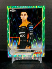 LANDO NORRIS (#/99) #33 - 2022 Topps Chrome F1, Green Raywave Refractor/99