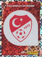 Panini FIFA World Cup 2026 Sticker TUR 1 Türkiye Emblem Foil US / International Edition