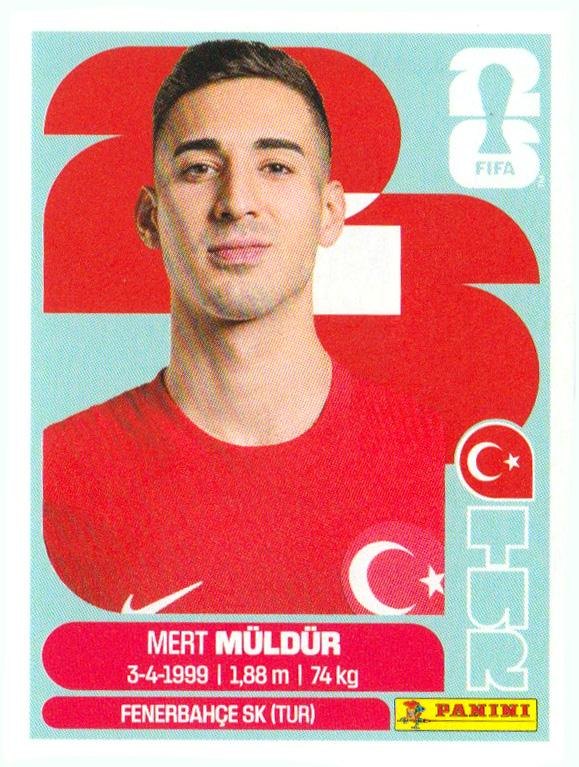 Panini FIFA World Cup 2026 Sticker TUR 3 Mert Müldür US Edition