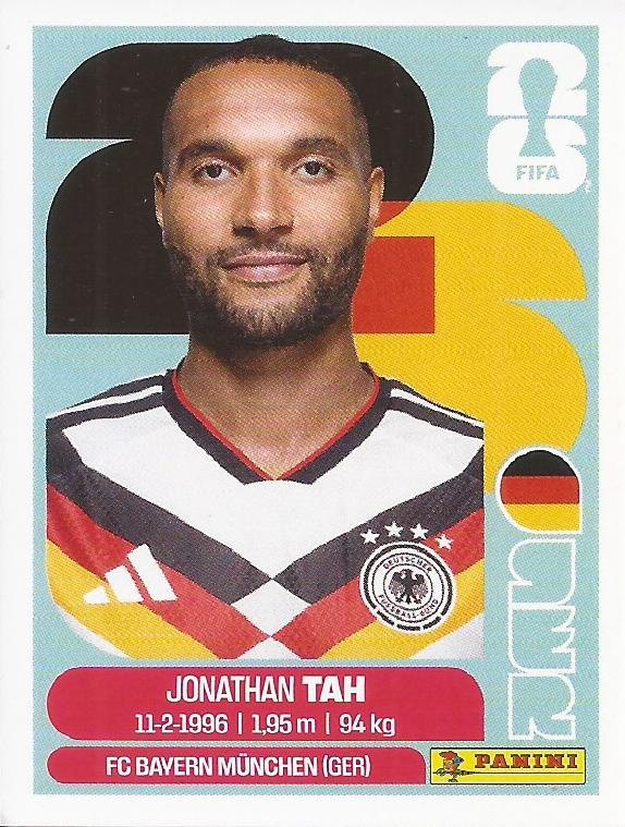 Panini FIFA World Cup 2026 Sticker GER 3 Jonathan Tah US Edition