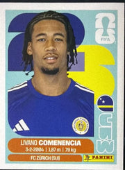 Panini FIFA World Cup 2026 Sticker CUW 9 Livano Comenencia US Edition