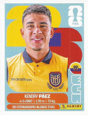 Panini FIFA World Cup 2026 Sticker ECU 11 Kendry Paez US Edition