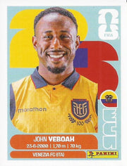 Panini FIFA World Cup 2026 Sticker ECU 14 John Veboah US Edition