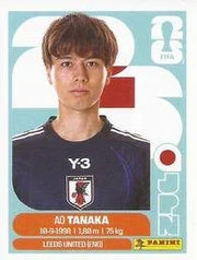 Panini FIFA World Cup 2026 Sticker JPN 10 Ao Tanaka US Edition