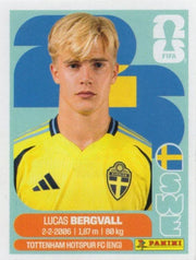 Panini FIFA World Cup 2026 Sticker SWE 8 Lucas Bergvall US Edition