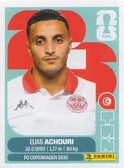 Panini FIFA World Cup 2026 Sticker TUN 15 Elias Achouri US Edition