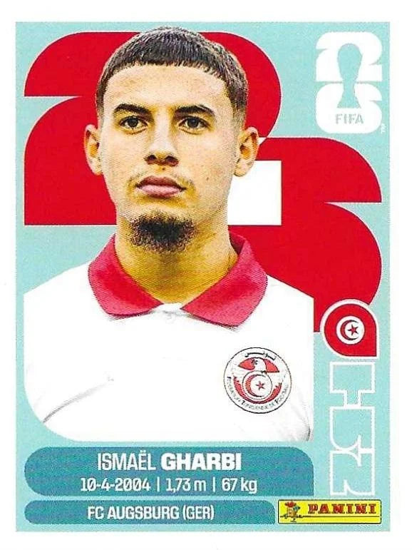 Panini FIFA World Cup 2026 Sticker TUN 18 Ismael Gharbi US Edition