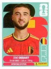 Panini FIFA World Cup 2026 Sticker BEL 5 Zeno Debast US Edition