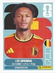Panini FIFA World Cup 2026 Sticker BEL 19 Loïs Openda US Edition