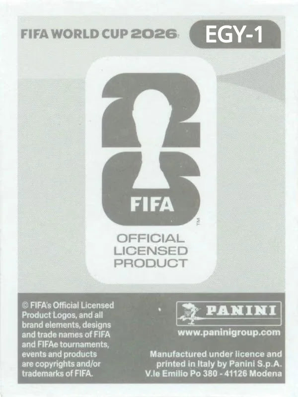 Panini FIFA World Cup 2026 Sticker EGY 1 Egypt Emblem Foil US / International Edition