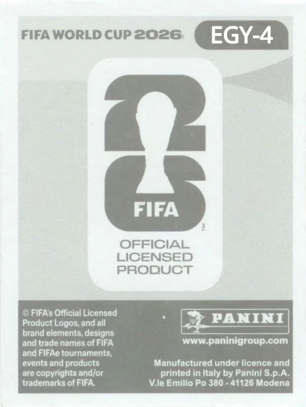 Panini FIFA World Cup 2026 Sticker EGY 4 Mohamed Hamdy US Edition