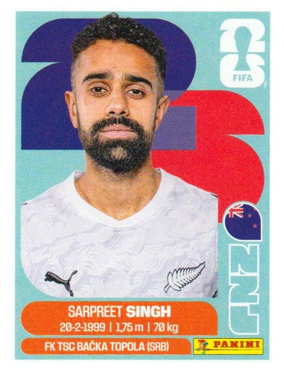 Panini FIFA World Cup 2026 Sticker NZL 11 Sarpreet Singh US Edition