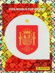 Panini FIFA World Cup 2026 Sticker ESP 1 Spain Emblem Foil US / International Edition