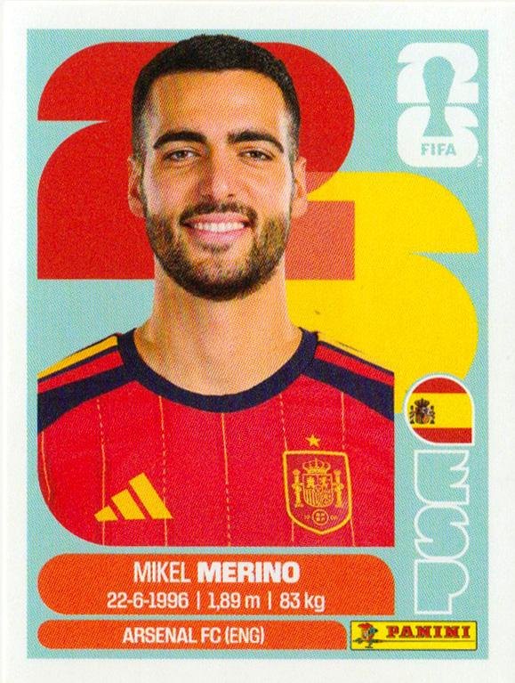 Panini FIFA World Cup 2026 Sticker ESP 14 Mikel Merino US Edition