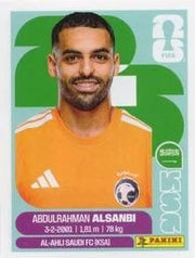 Panini FIFA World Cup 2026 Sticker KSA 3 Abdulrahman Al-Sanbi US Edition