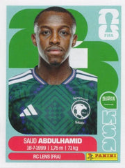 Panini FIFA World Cup 2026 Sticker KSA 4 Saud Abdulhamid US Edition