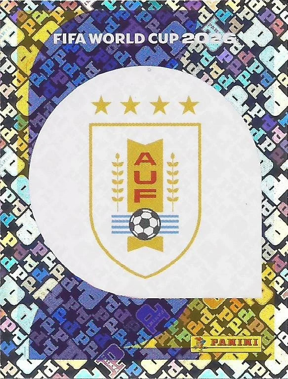 Panini FIFA World Cup 2026 Sticker URU 1 Uruguay Emblem Foil US / International Edition