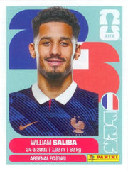 Panini FIFA World Cup 2026 Sticker FRA 4 William Saliba US Edition