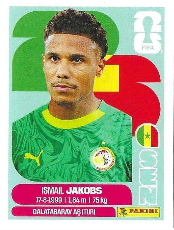 Panini FIFA World Cup 2026 Sticker SEN 6 Ismail Jakobs US Edition