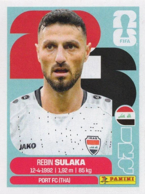 Panini FIFA World Cup 2026 Sticker IRQ 3 Rebin Sulaka US Edition
