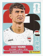 Panini FIFA World Cup 2026 Sticker IRQ 8 Manaf Younis US Edition