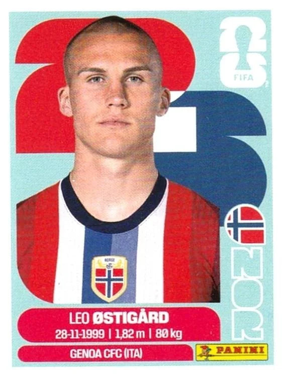 Panini FIFA World Cup 2026 Sticker NOR 4 Leo Ostigård US Edition
