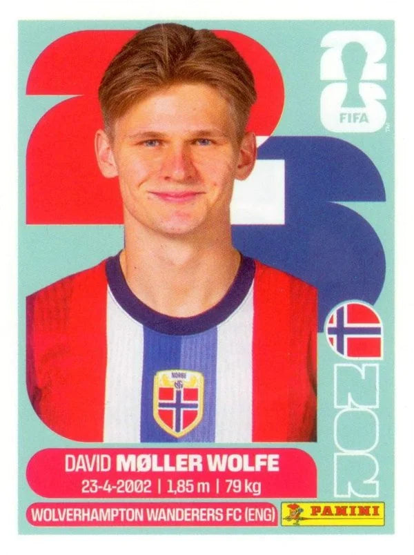 Panini FIFA World Cup 2026 Sticker NOR 7 David Møller Wolfe US Edition