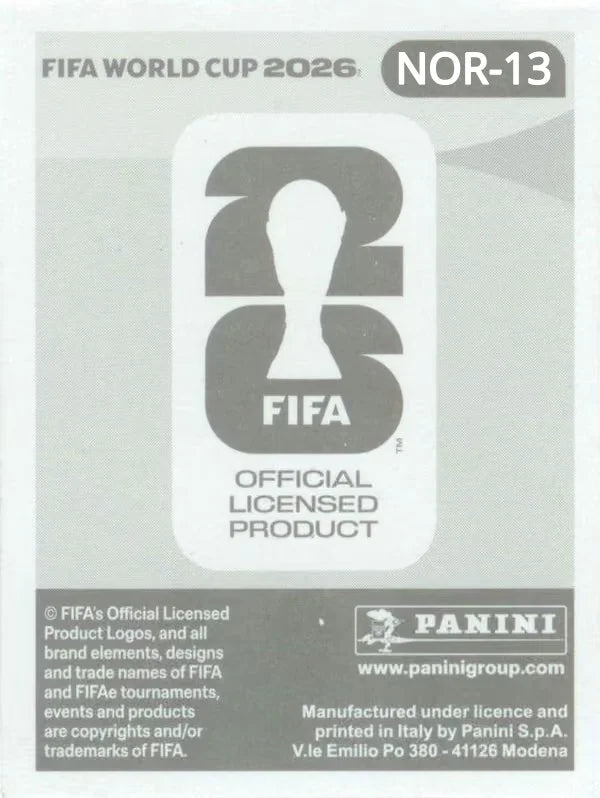 Panini FIFA World Cup 2026 Sticker NOR 13 We Are Norway Team Photo US Edition