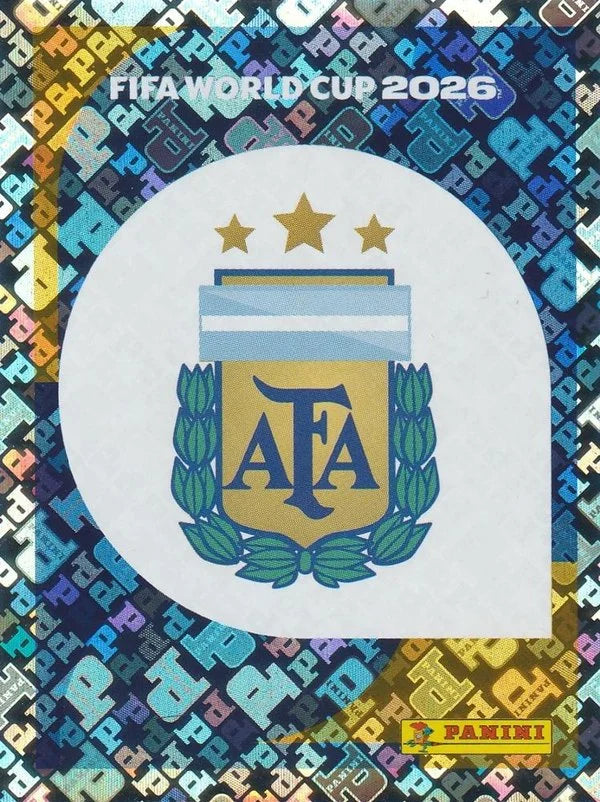 Panini FIFA World Cup 2026 Sticker ARG 1 Argentina Emblem Foil US / International Edition