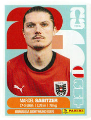 Panini FIFA World Cup 2026 Sticker AUT 11 Marcel Sabitzer US Edition