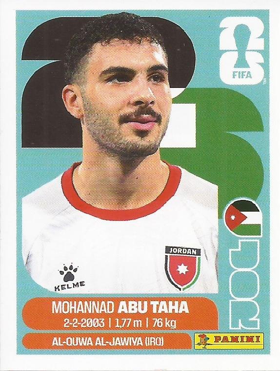 Panini FIFA World Cup 2026 Sticker JOR 12 Mohannad Abu Taha US Edition