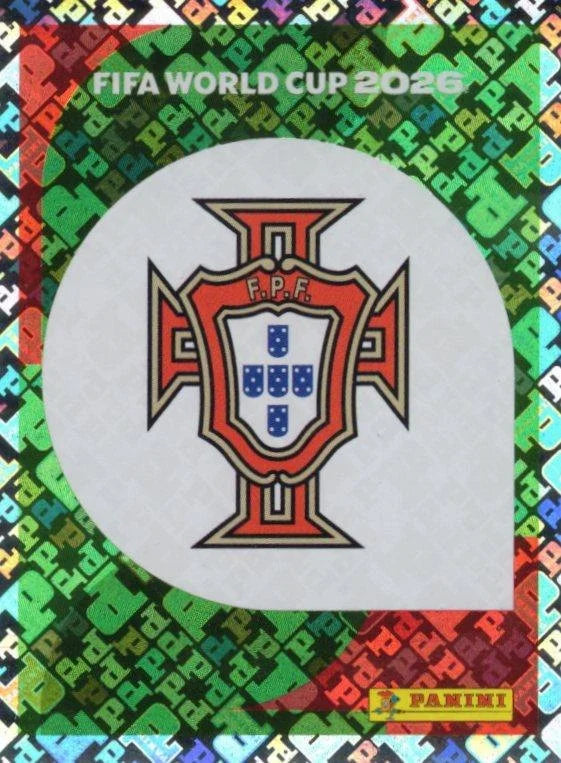 Panini FIFA World Cup 2026 Sticker POR 1 Portugal Emblem Foil US / International Edition