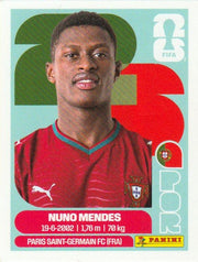 Panini FIFA World Cup 2026 Sticker POR 7 Nuno Mendes US Edition